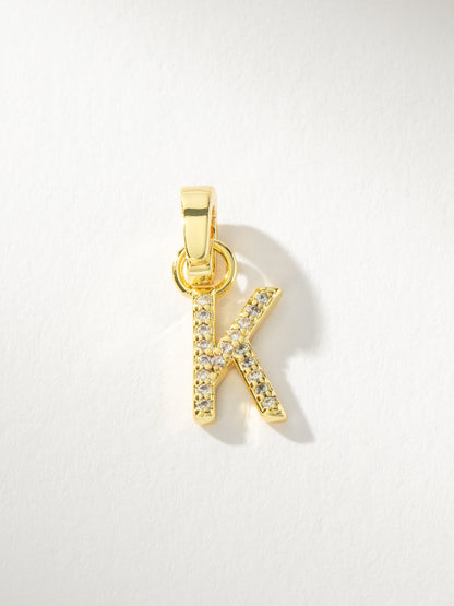 Pavé Letter Charm