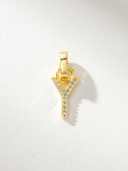 Pavé Letter Charm