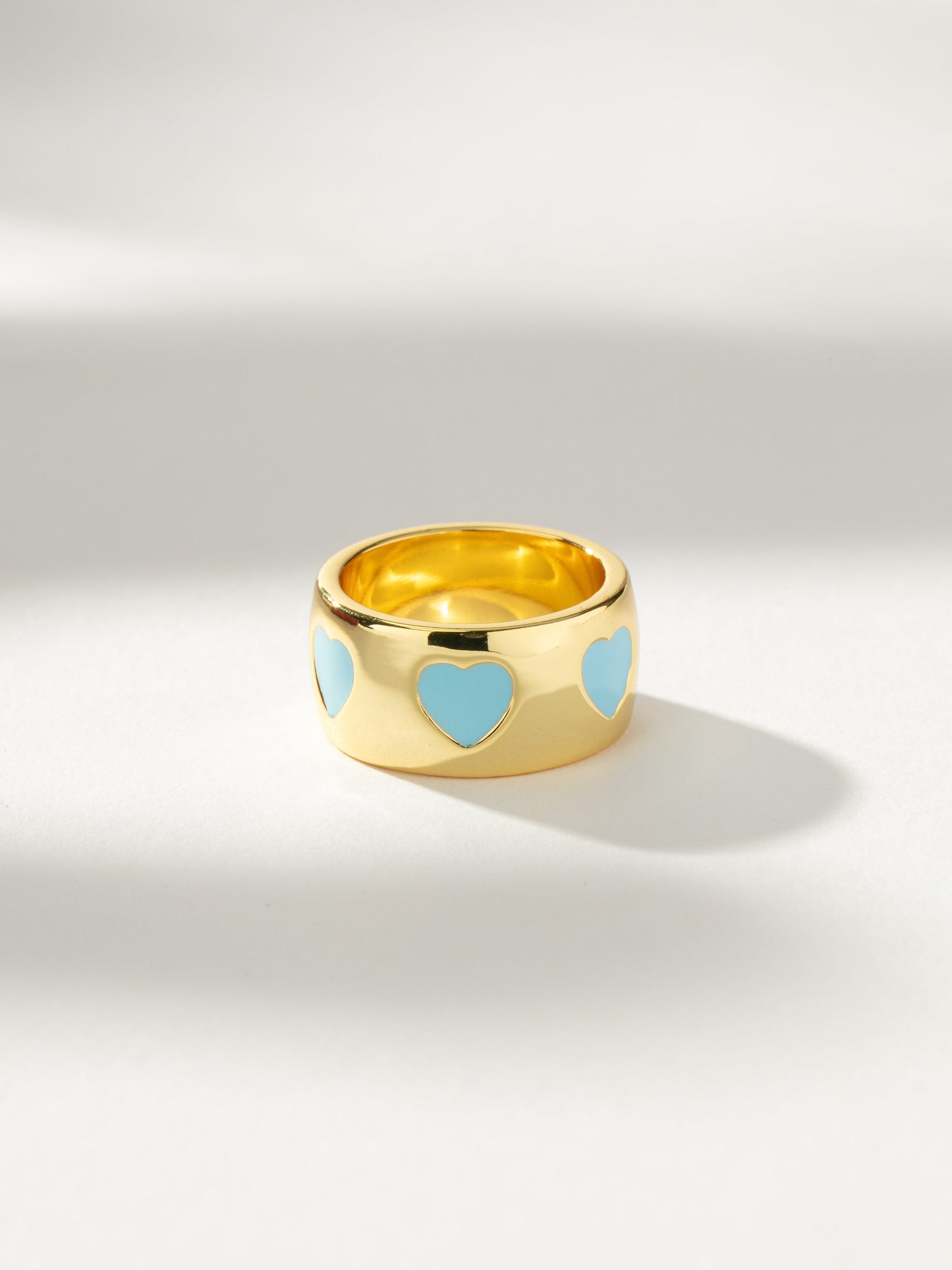 Bague en forme de cœur épais