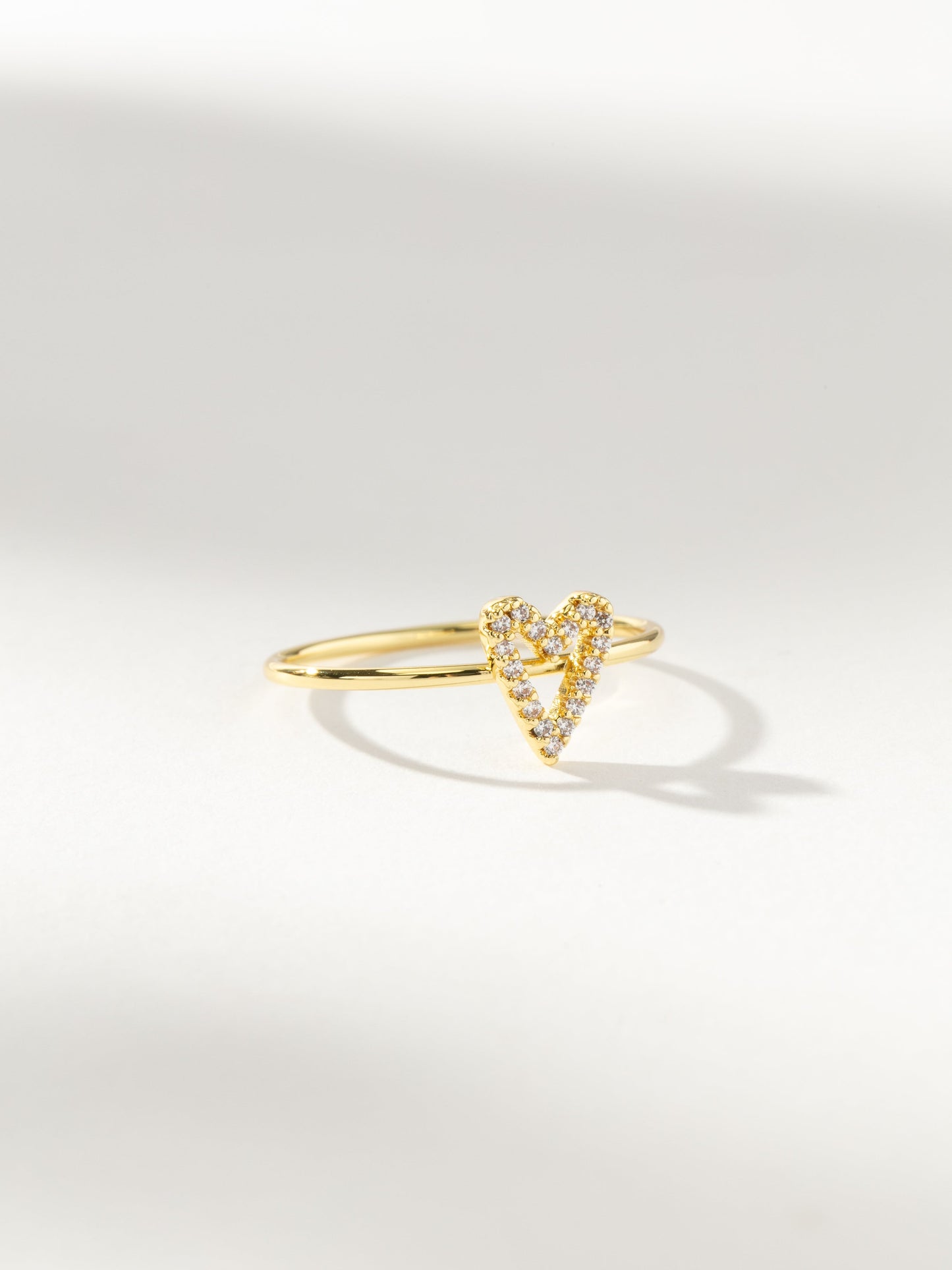 Bague coeur ouvert