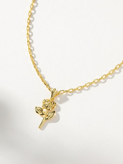Rose Pendant Necklace