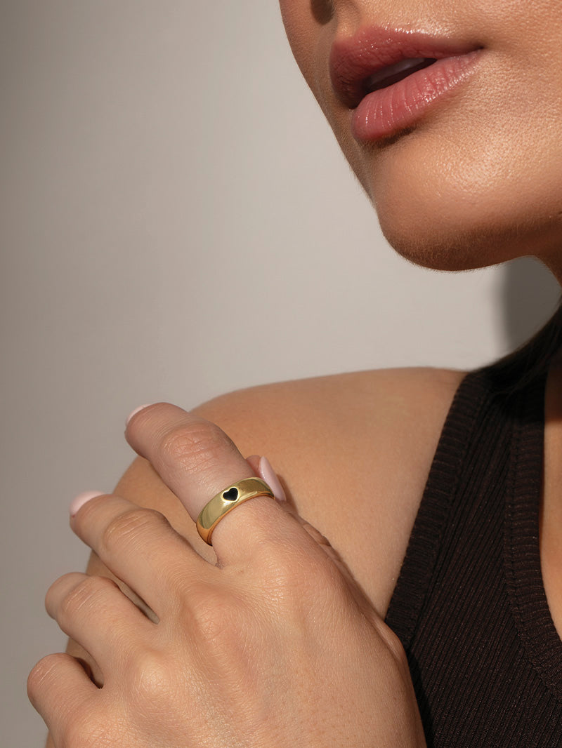 Bague cœur entier