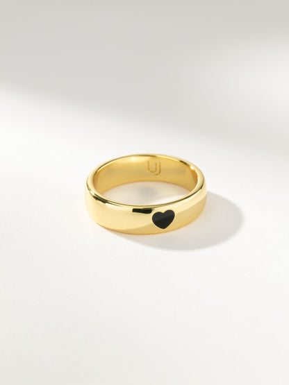 Bague cœur entier