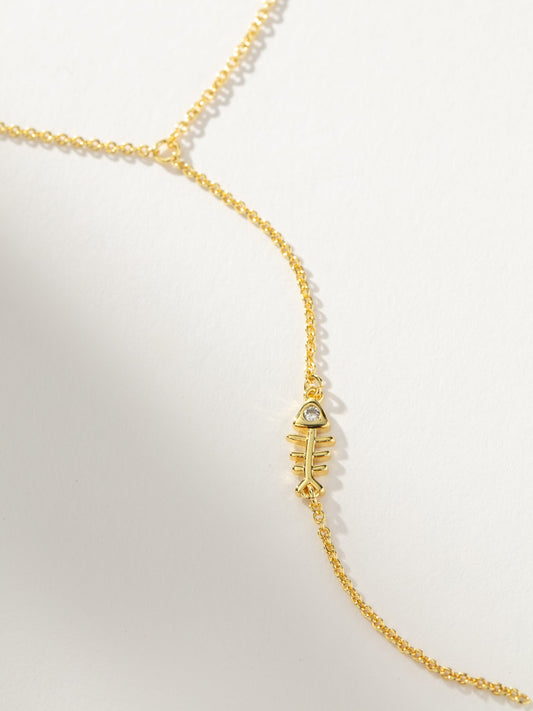 Collier Lariat en arête de poisson
