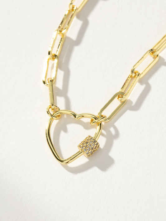 Collier Coeur Verrouillé