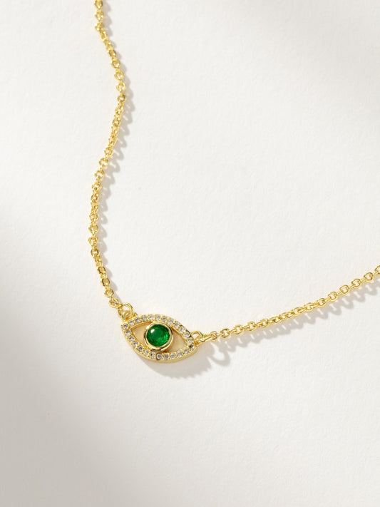 Collier pavé mauvais œil