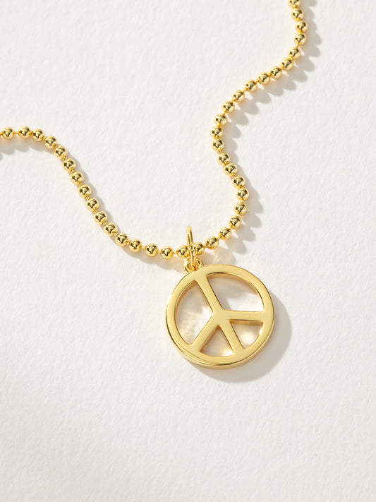 Collier pendentif signe de paix