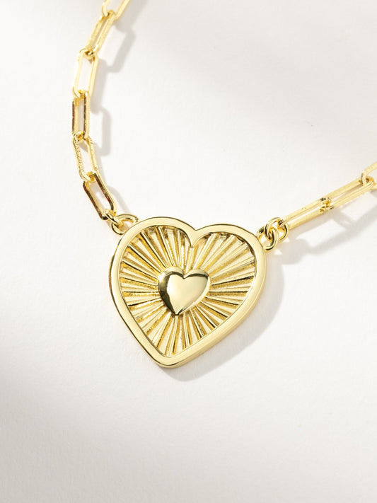 Collier Coeur Rayonnant
