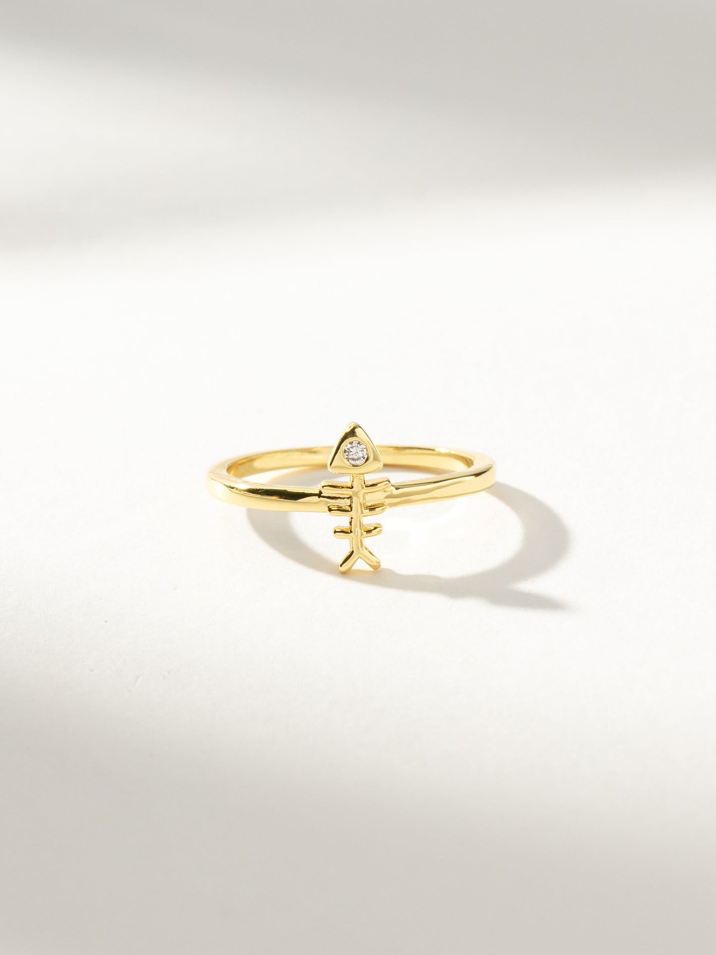 Bague en arête de poisson