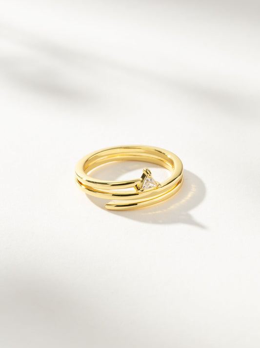 Bague spirale triangulaire