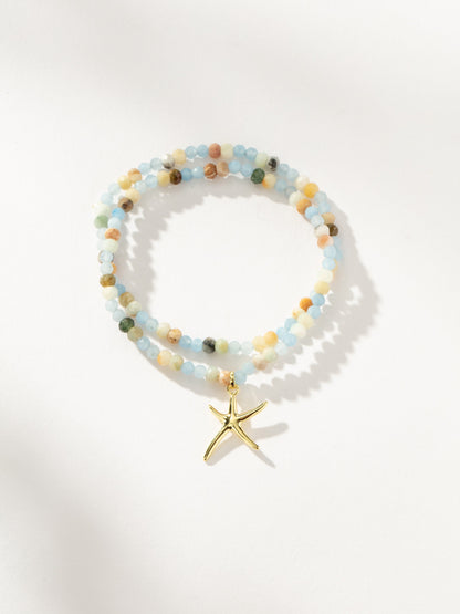 Starfish Beaded Bracelet (Set of 2)