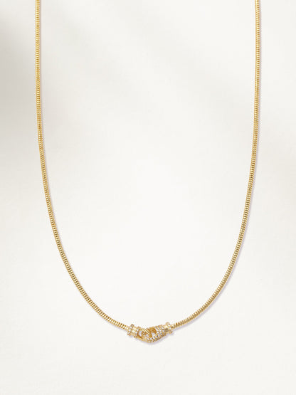Collier à chaîne serpent verrouillé