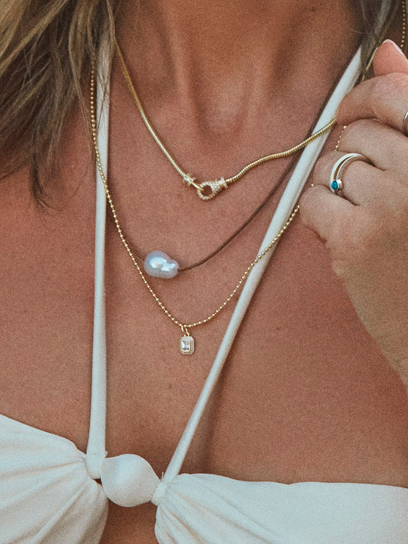 Collier à chaîne serpent verrouillé