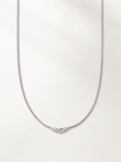Collier à chaîne serpent verrouillé