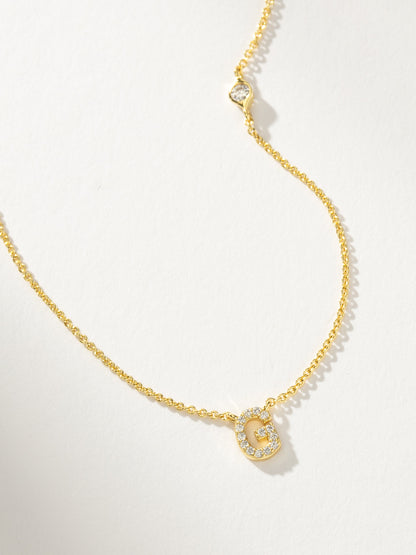 Pavé Initial Necklace