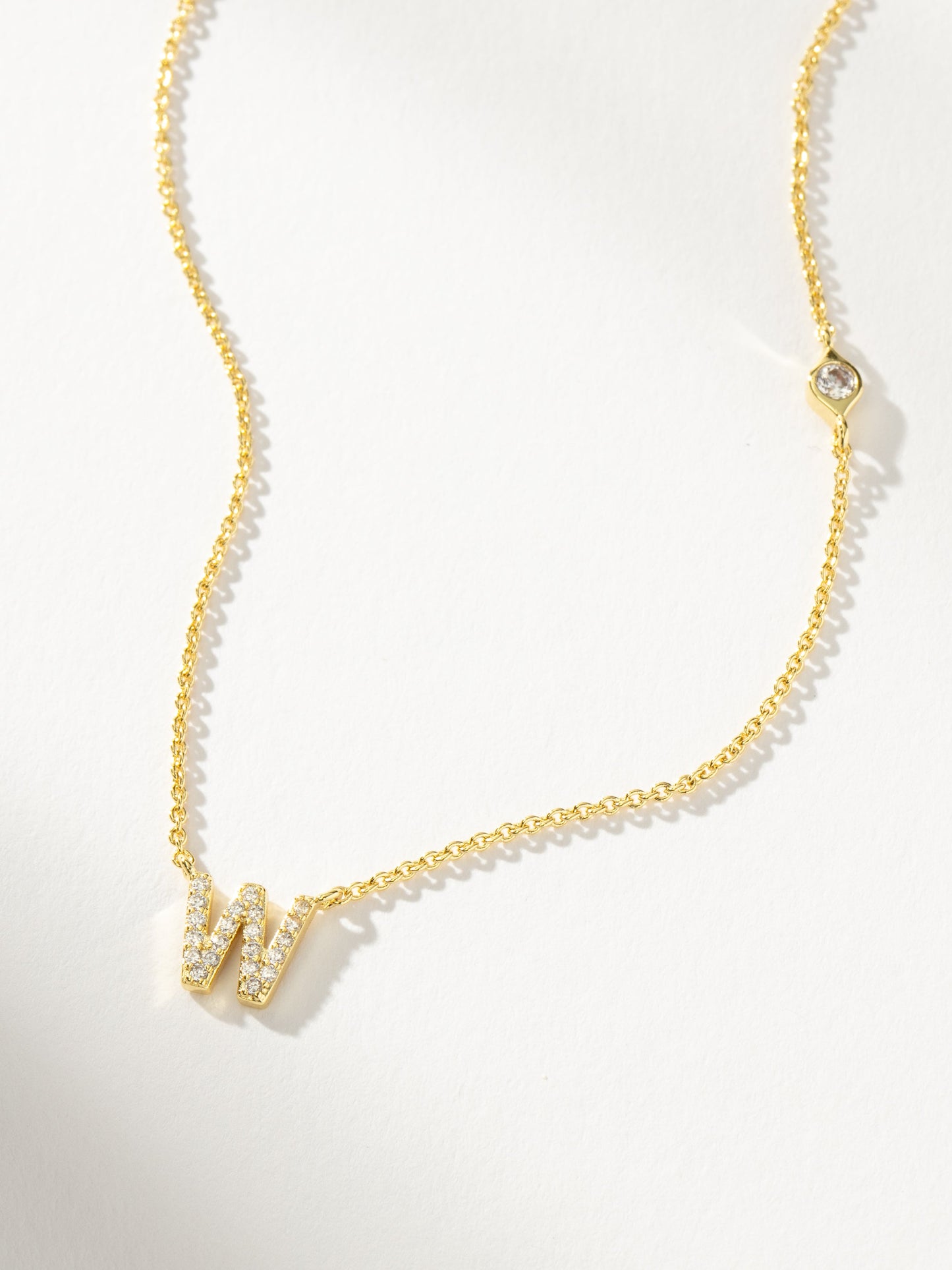 Pavé Initial Necklace
