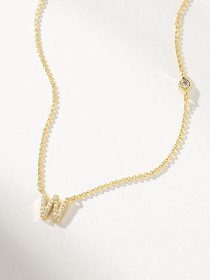 Pavé Initial Necklace