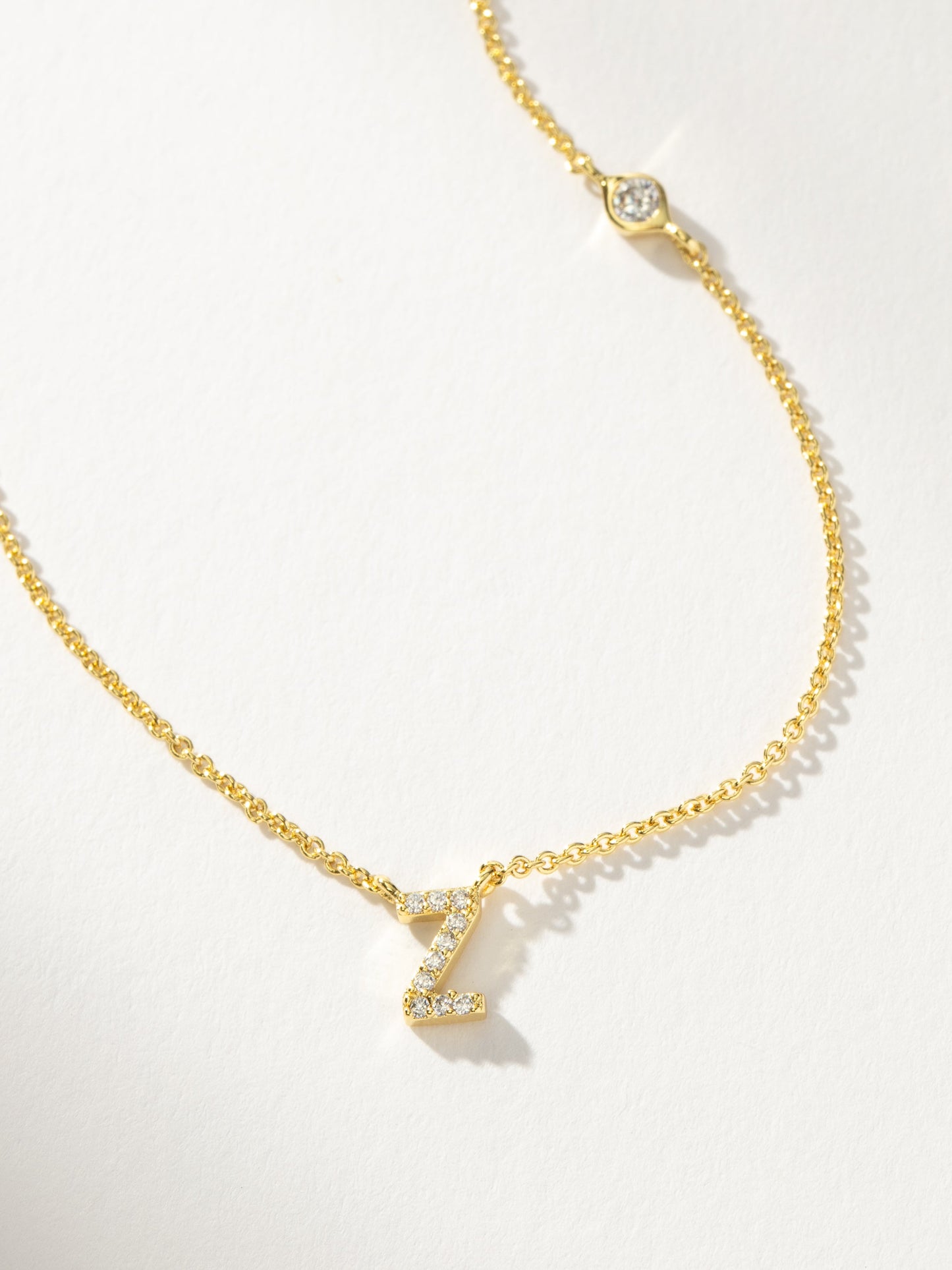 Pavé Initial Necklace