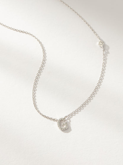 Pavé Initial Necklace