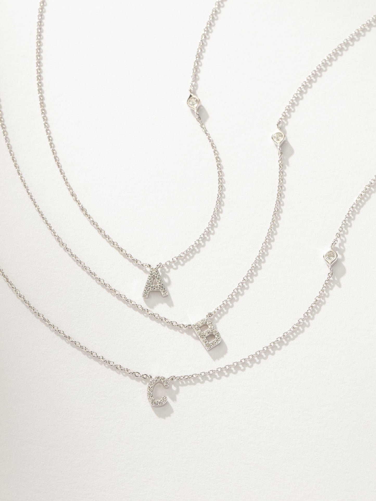 Pavé Initial Necklace