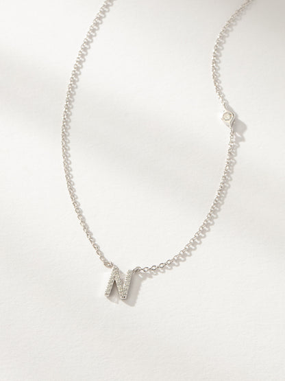 Pavé Initial Necklace