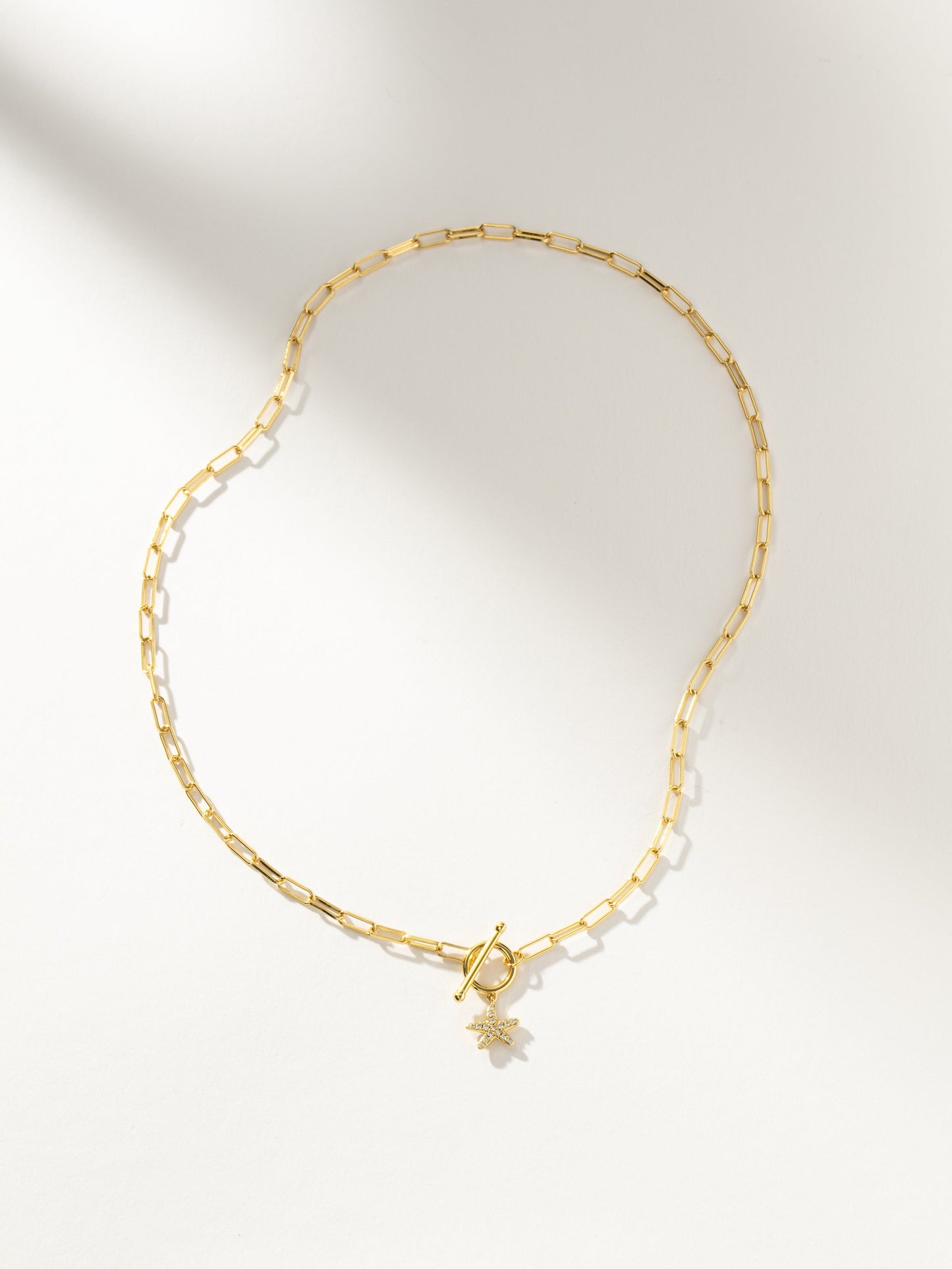 Collier avec pendentif et chaîne étoile de mer