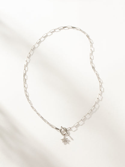 Collier avec pendentif et chaîne étoile de mer