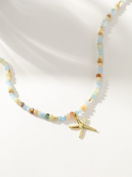 Collier de perles étoile de mer