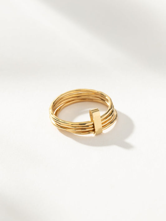 Bague superposée Bar None