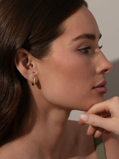 Box Huggie Earrings