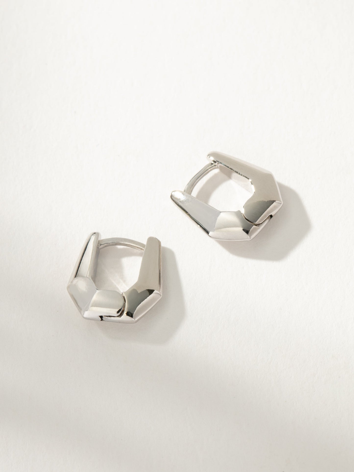 Box Huggie Earrings