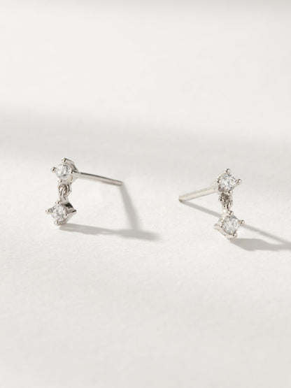 Dazzle Drop Stud Earrings