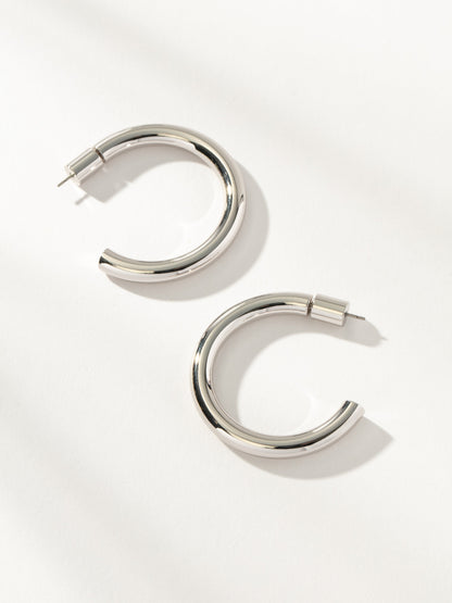 Effortless Tube Hoop Earrings