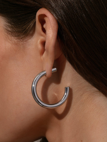Effortless Tube Hoop Earrings