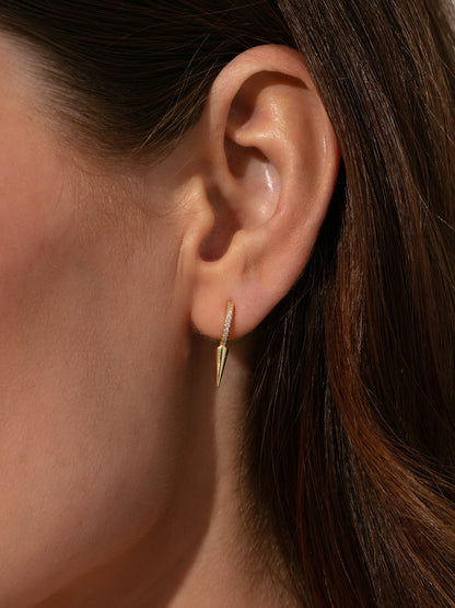 Killer Spike Huggie Earrings