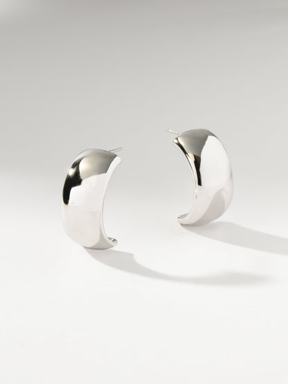 Reflection Statement Hoop Earrings