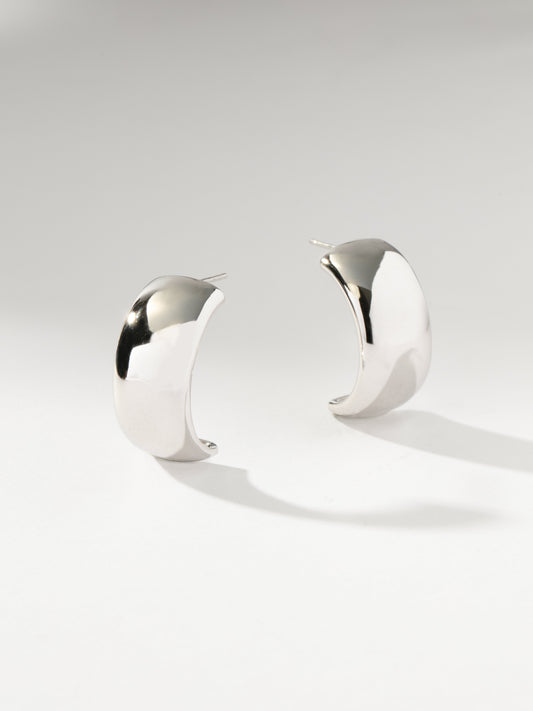 Reflection Statement Hoop Earrings
