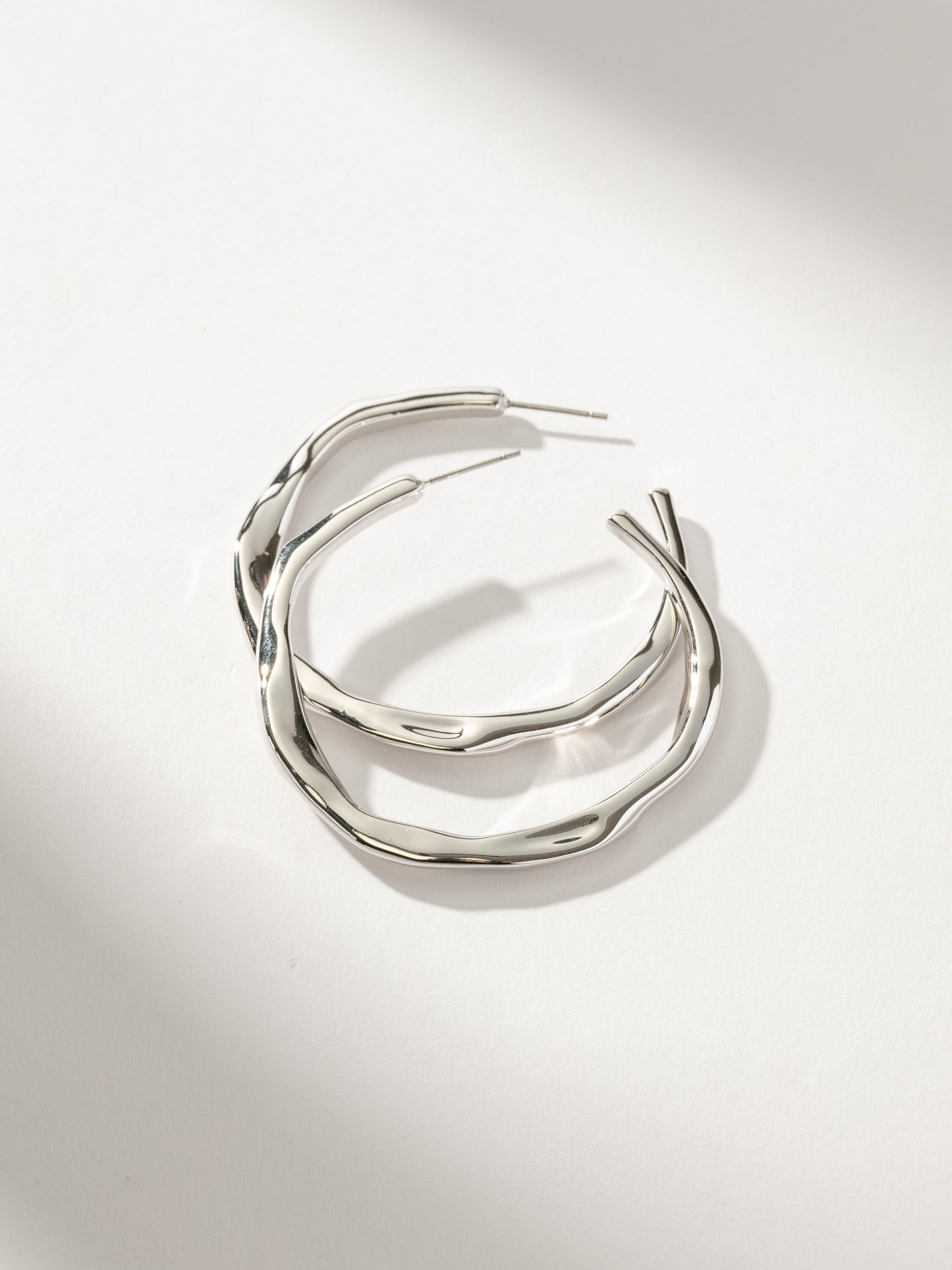 Wavy Hoop Earrings