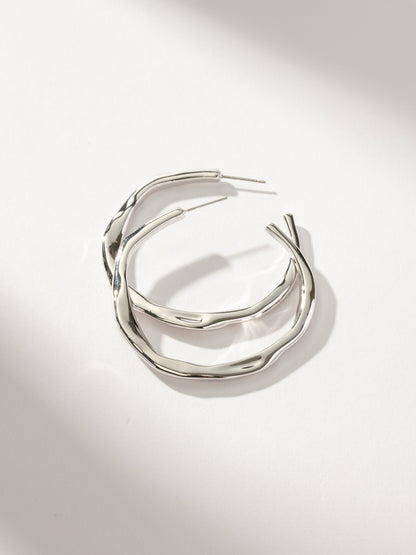 Wavy Hoop Earrings