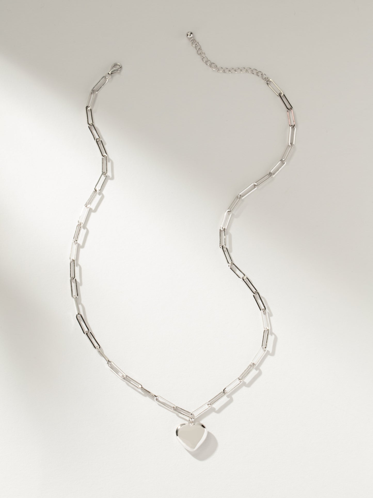 Puffy Heart Pendant Necklace