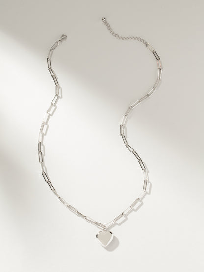 Puffy Heart Pendant Necklace