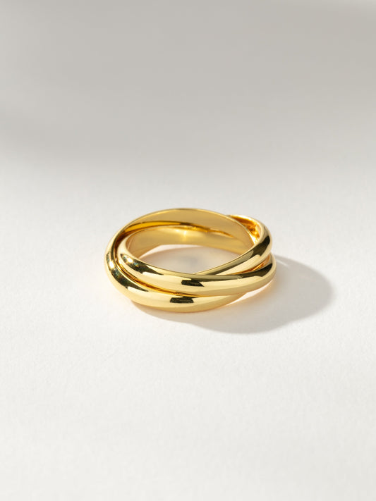 Bague croisée superposée