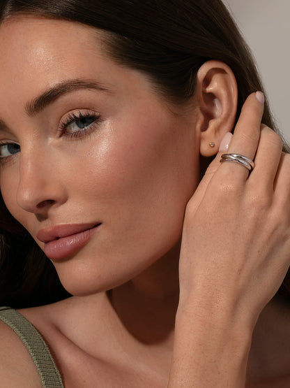Bague croisée superposée