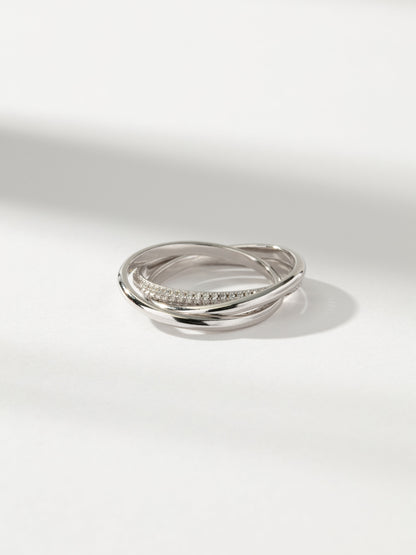 Bague à mouvement superposé
