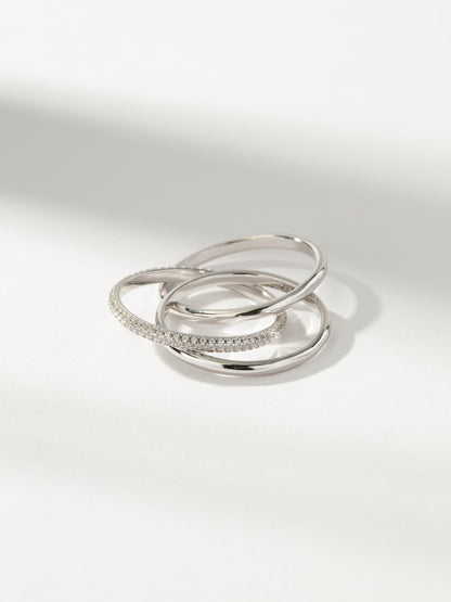 Bague à mouvement superposé