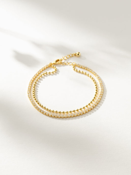 Happy Hour Layered Tennis Bracelet