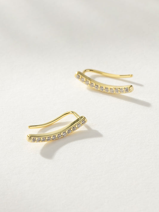 Pavé Bar Ear Climber