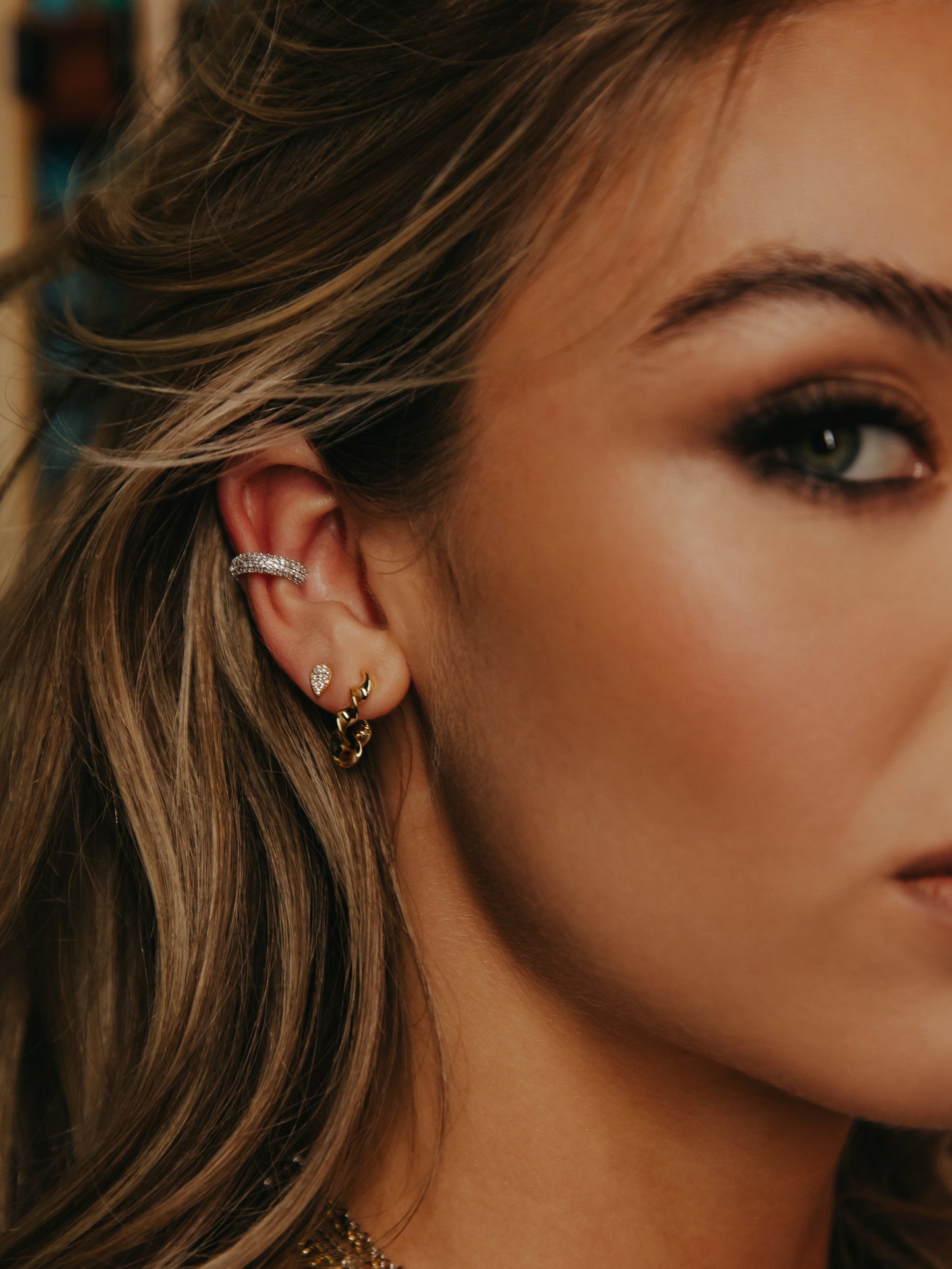 Wishful Pavé Stud Earrings