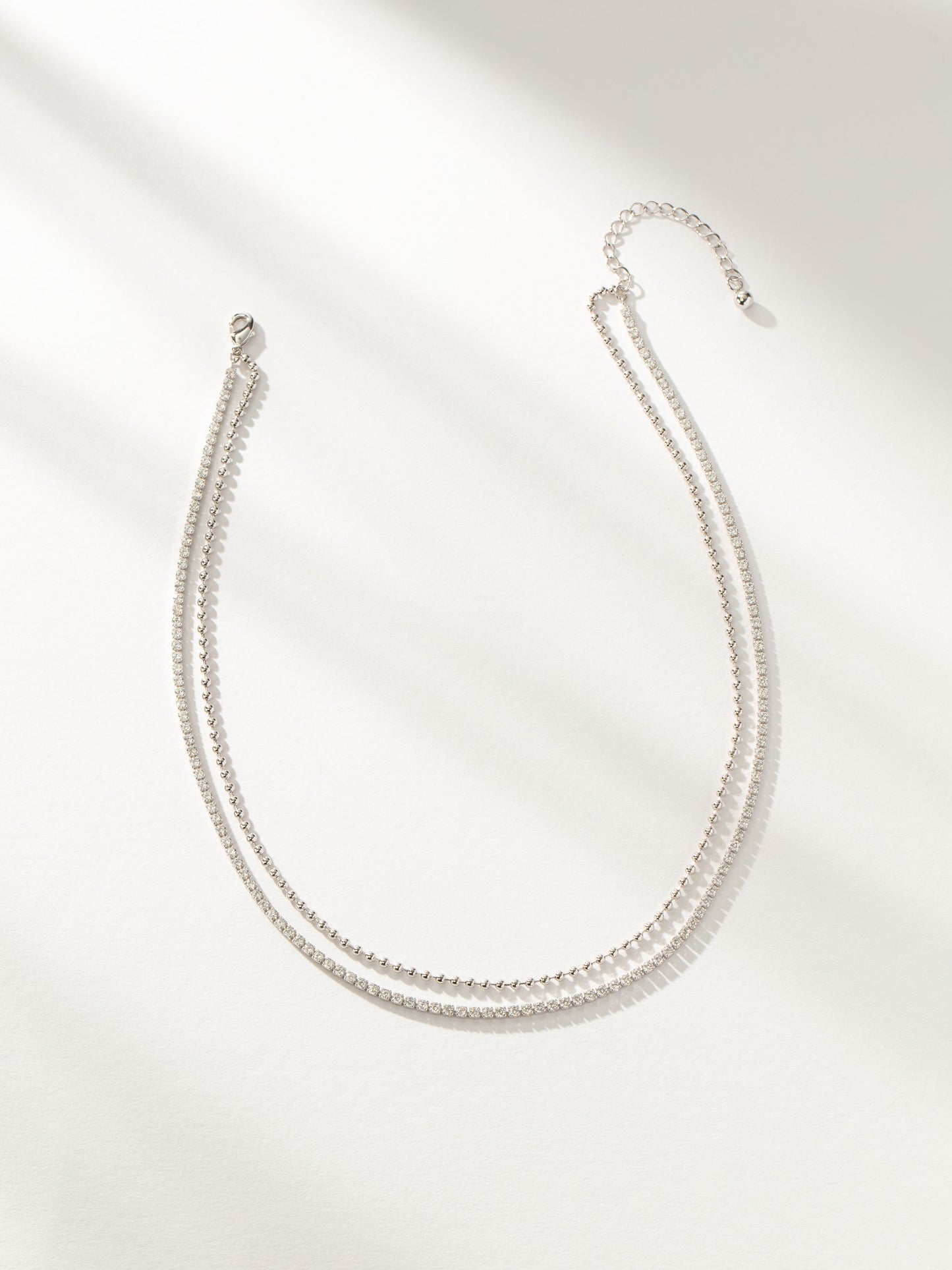 Collier tennis superposé Happy Hour