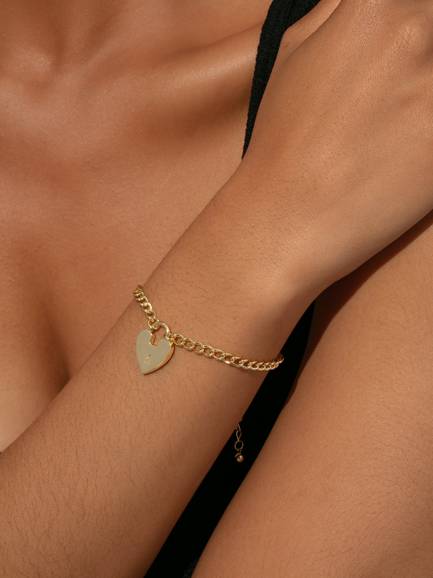 Love on Lock Heart Bracelet